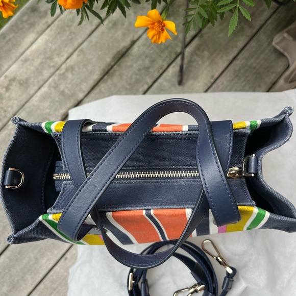 KATE SPADE KITT STRIPE SATCHEL - Picture 3 of 7